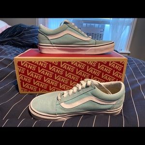 Blue old skool vans